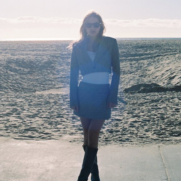 Zara Cropped Blazer XS - Picture 3 of 7